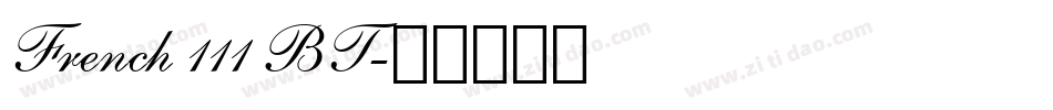 French 111 BT字体转换